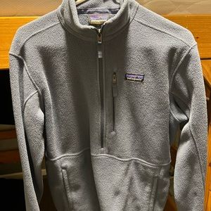 Men's Patagonia Classic Synch Marsupial Dolomite Blue 1/2 Zip Fleece Pullover